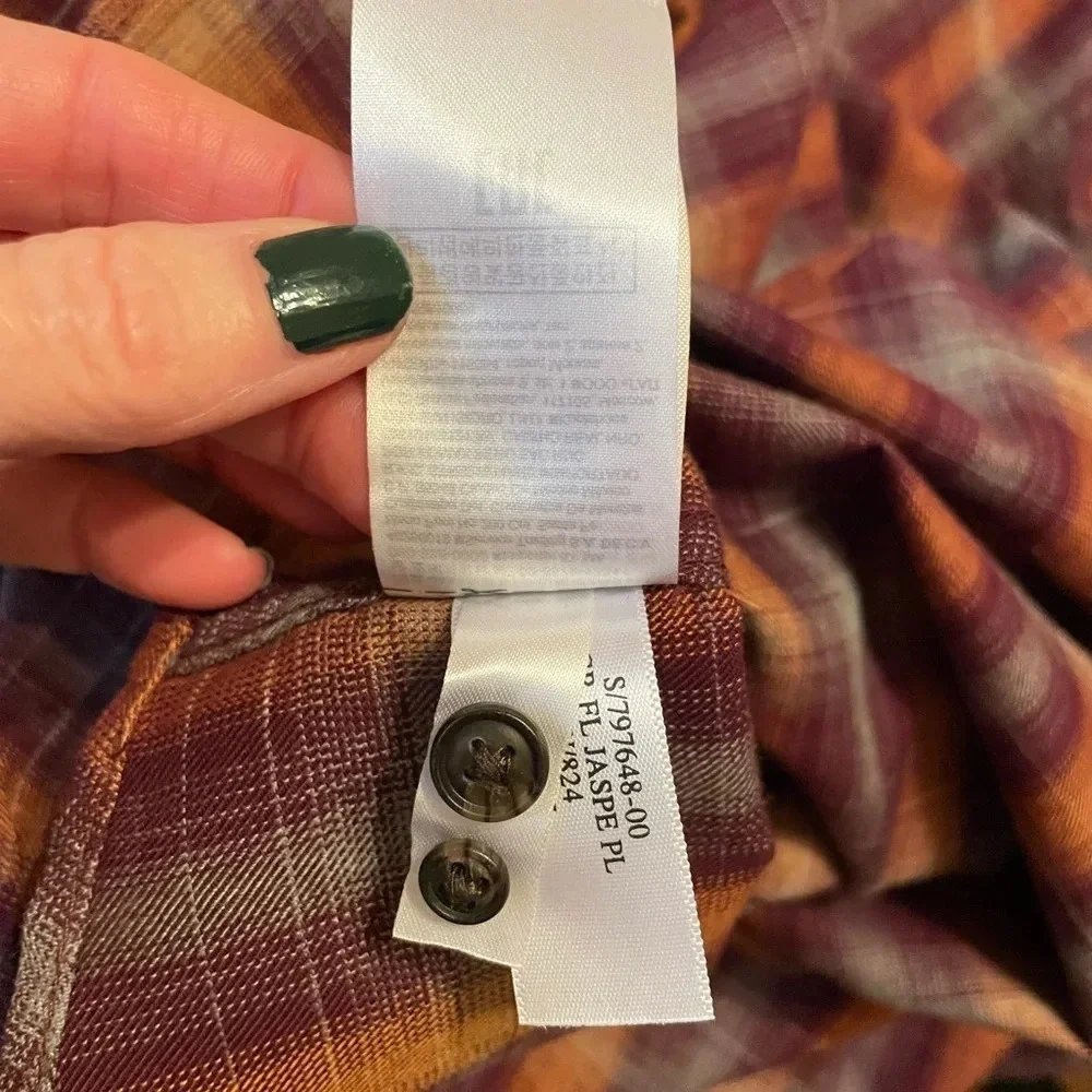Banana Republic Men's Luxe Flannel Plaid Shirt Size XL Grant Fit